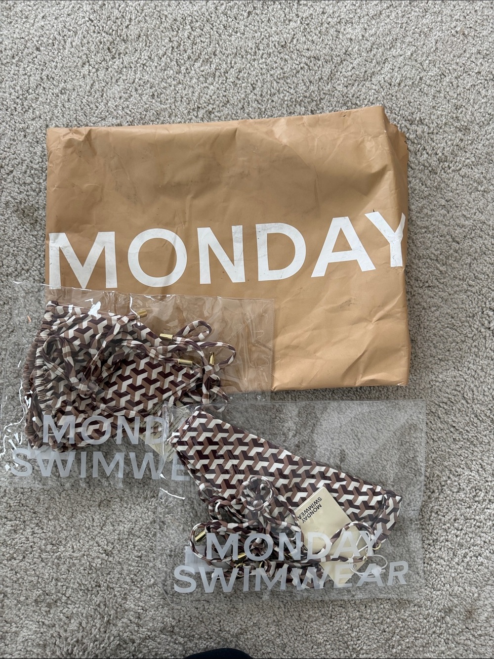 Monday Swimwear Husk Geo - Palma Top & Hanalei Bottom - Picture 5 of 5